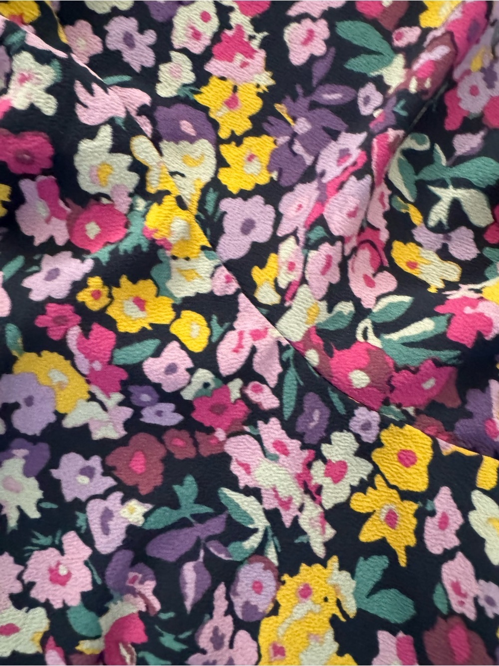 Lauren Ralph Lauren Black Floral High-Low Midi Dress - Picture 6 of 9